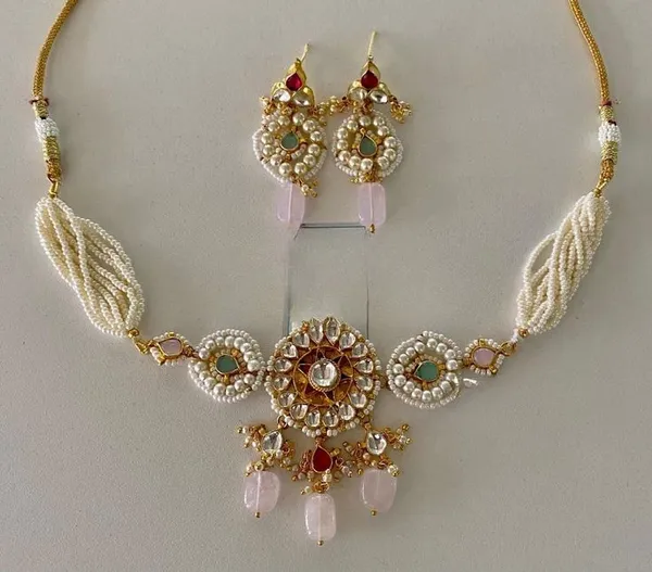 Gold_Tone_Pearl_Kundan_Style_Necklace_Set_for_Women