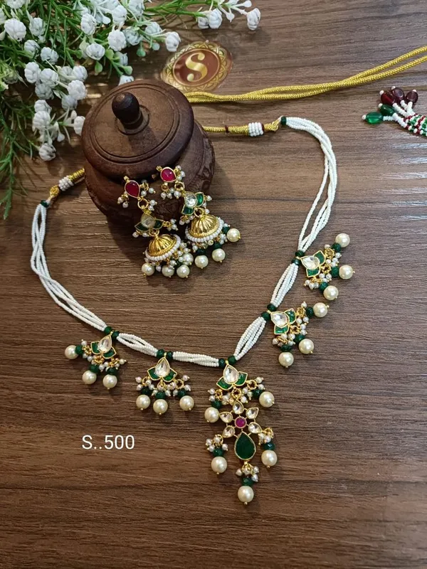 Gold_Tone_Pearl_Stone_Necklace_Set_for_Women
