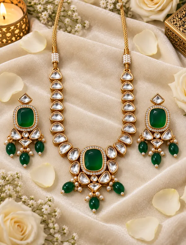 Green_Gold_Tone_Stone_Necklace_Set_for_Women