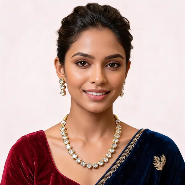 Gold_Toned_Crystal_Necklace_Set_For_Women