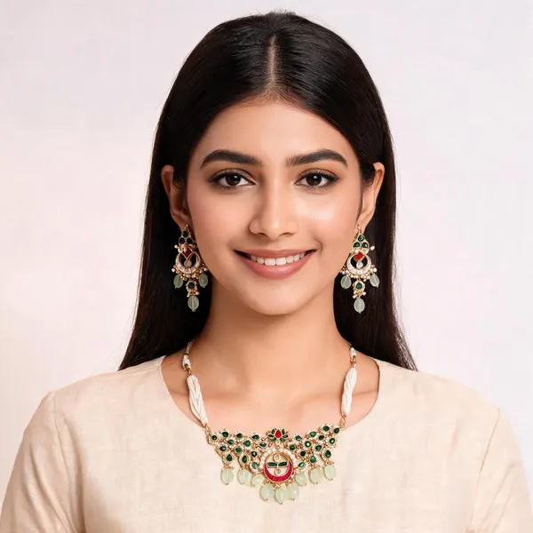 Gold_Tone_Kundan_Necklace_Set_For_Women