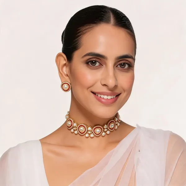 Gold_Tone_Kundan_Choker_Necklace_Set_For_Women