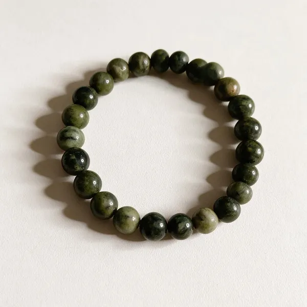 Green_Unakite_Crystal_Beaded_Bracelet_For_Unisex