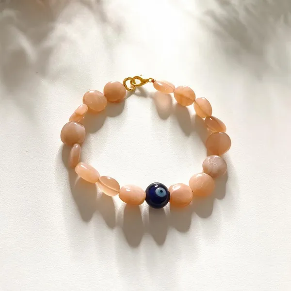 Peach_Crystal_Bracelet_For_Unisex