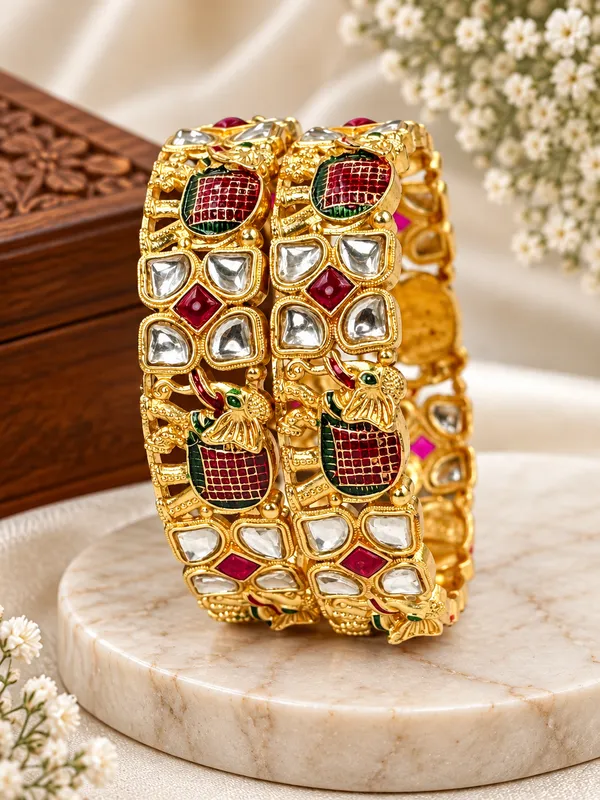 Gold_Tone_Traditional_Bangles_For_Women
