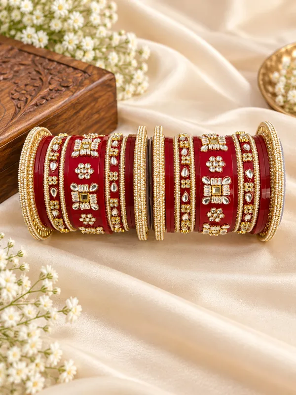 Red_Embellished_Bangle_Set_for_Women