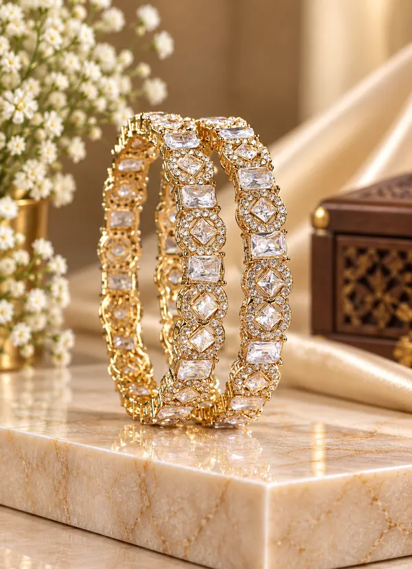 Gold_Tone_Crystal_Studded_Bangle_Set_For_Women