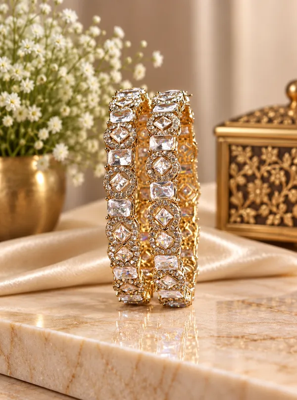 Gold_Tone_Crystal_Studded_Bangle_Set_For_Women