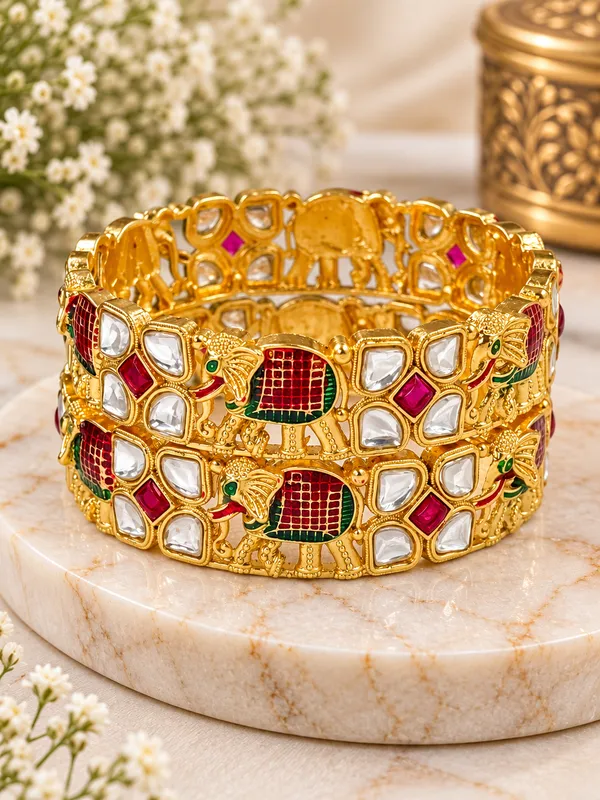 Gold_Tone_Traditional_Bangles_For_Women