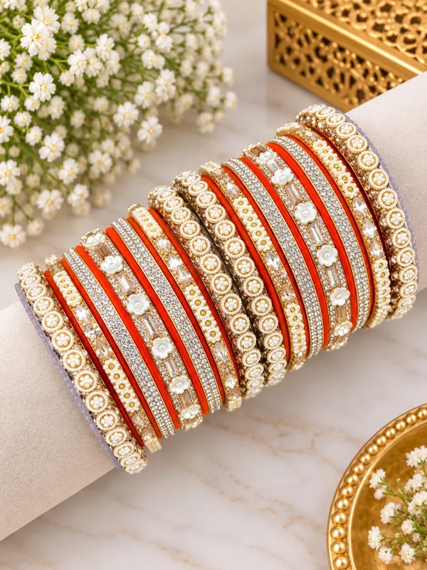 Red_Gold_Tone_Embellished_Bangle_Set_For_Women