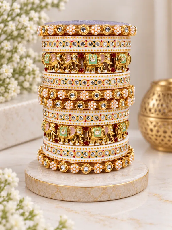 Gold_Tone_Embellished_Bangle_Set_for_Women