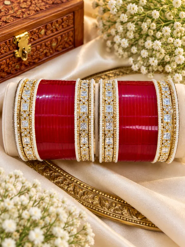 Green_Pearl_Embellished_Bangle_Set_for_Women