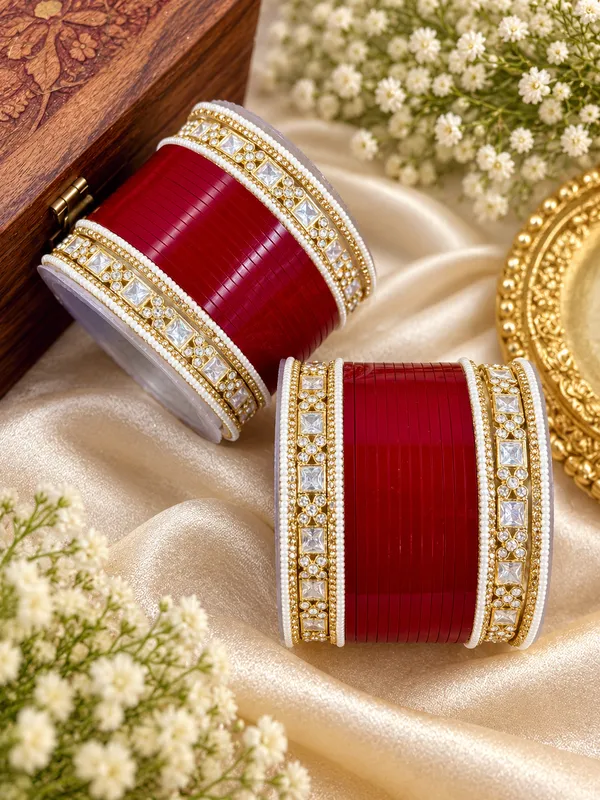 Green_Pearl_Embellished_Bangle_Set_for_Women