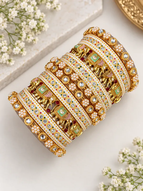 Gold_Tone_Embellished_Bangle_Set_for_Women