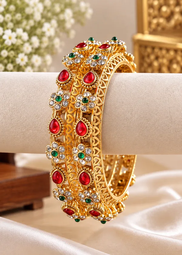 Gold_Tone_Traditional_Bangles_Set_For_Women