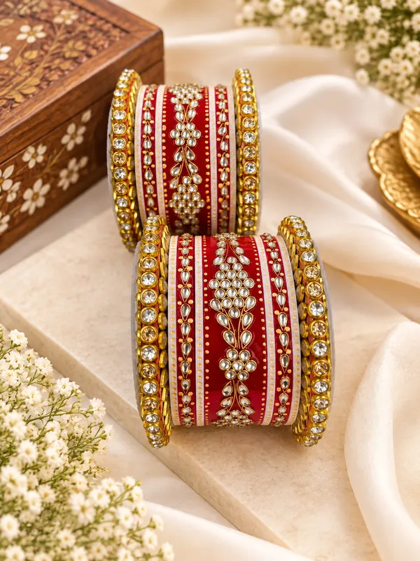 Red_Stone_Studded_Bridal_Bangle_Set_For_Women
