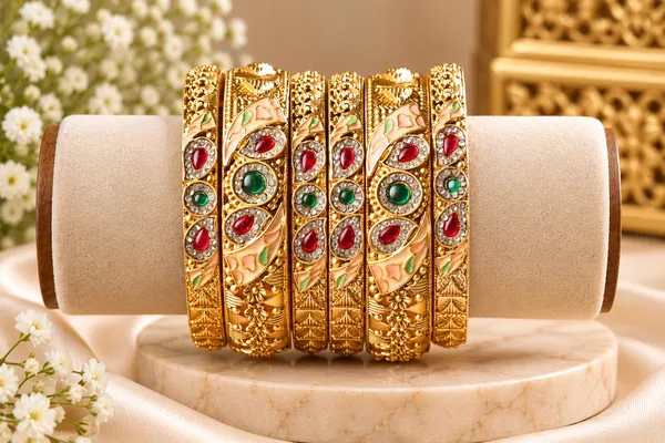 Gold_Toned_Traditional_Stone_Studded_Bangle_Set_For_Women