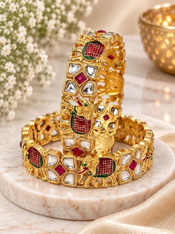 Gold_Tone_Traditional_Bangles_For_Women