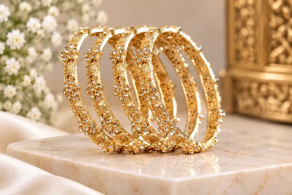 Gold-Tone_Elephant_Embellished_Bangle_Set_for_Women