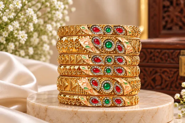 Gold_Toned_Traditional_Stone_Studded_Bangle_Set_For_Women