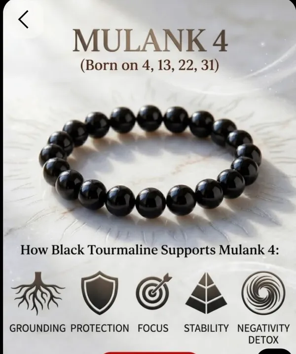 Black_Tourmaline_Beaded_Bracelet_for_Unisex