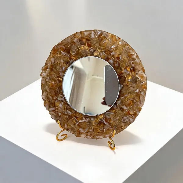 Amber_Resin_Decorative_Tabletop_Mirror_With_Gold_Legs