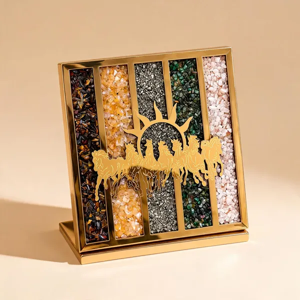 Crystal_Feng_Shui_Seven_Horse_Framed_Wall_Decor