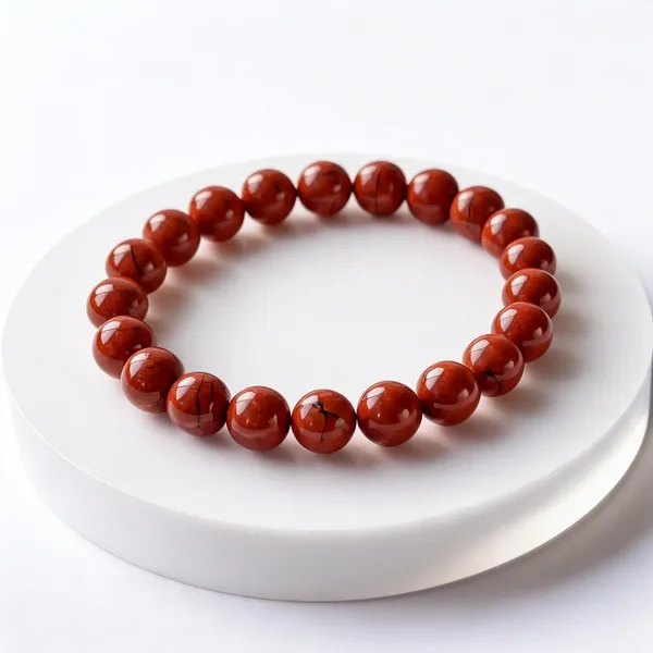 Red_Jasper_Bead_Bracelet_For_Men_And_Women
