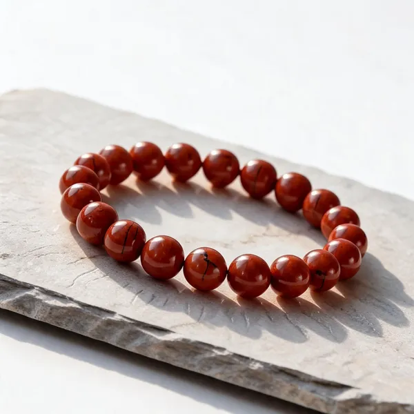 Red_Jasper_Bead_Bracelet_For_Men_And_Women