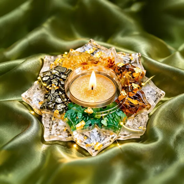 Resin_Festive_Lotus_Floral_Tea_Light_Candle_Holder