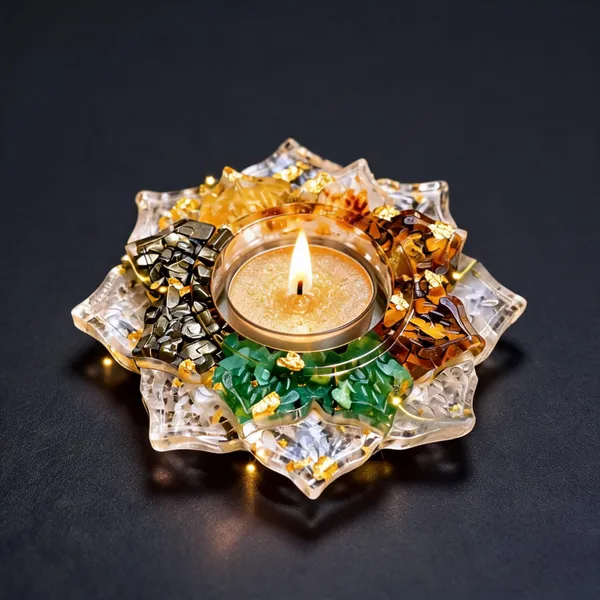 Resin_Festive_Lotus_Floral_Tea_Light_Candle_Holder