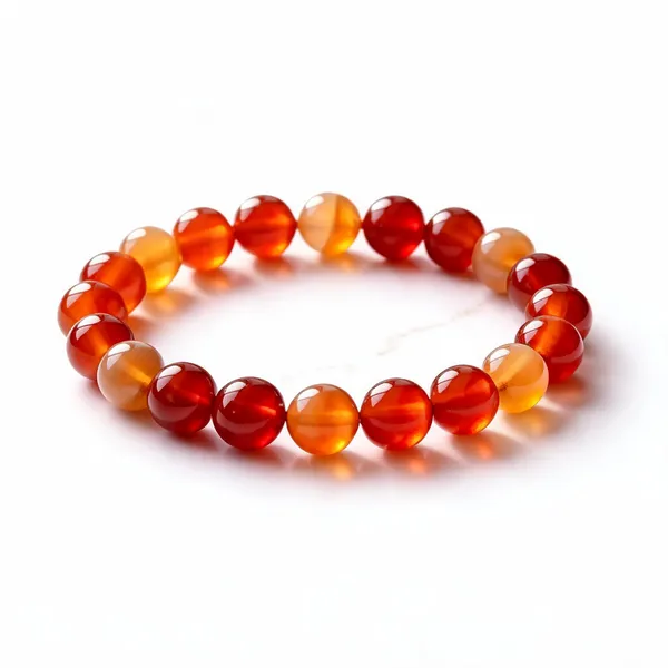 Orange_Carnelian_Bead_Bracelet_For_Men_And_Women