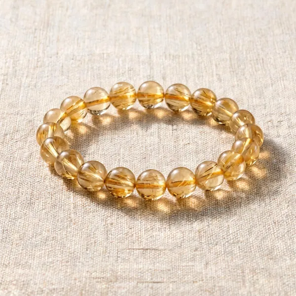 Sacredspell_Golden_Citrine_Beaded_Bracelet_For_Women