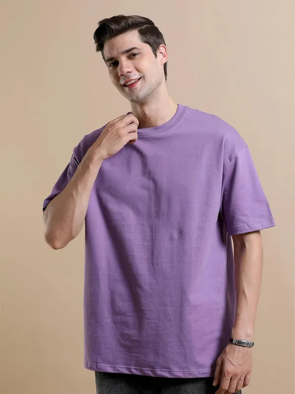 Lavender_Cotton_Oversized_T-Shirt_For_Men