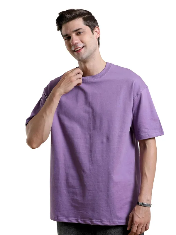 Lavender_Cotton_Oversized_T-Shirt_For_Men