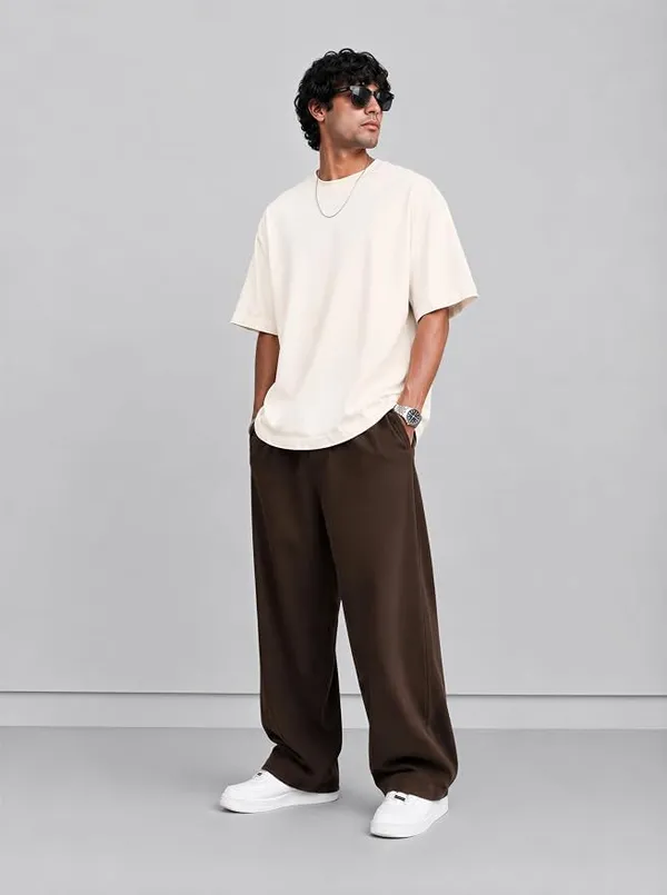 Off_White_Cotton_Oversized_Bio-Washed_T-Shirt_For_Men