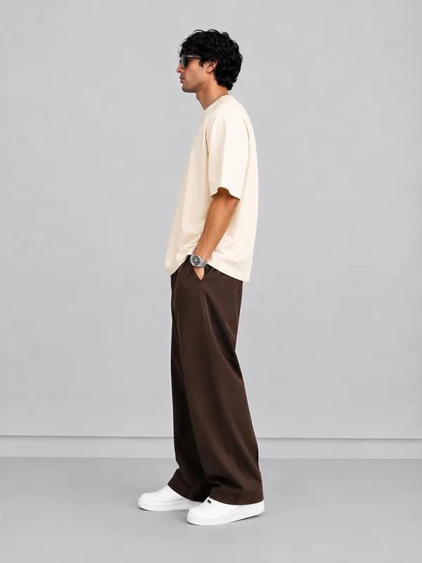 Off_White_Cotton_Oversized_Bio-Washed_T-Shirt_For_Men