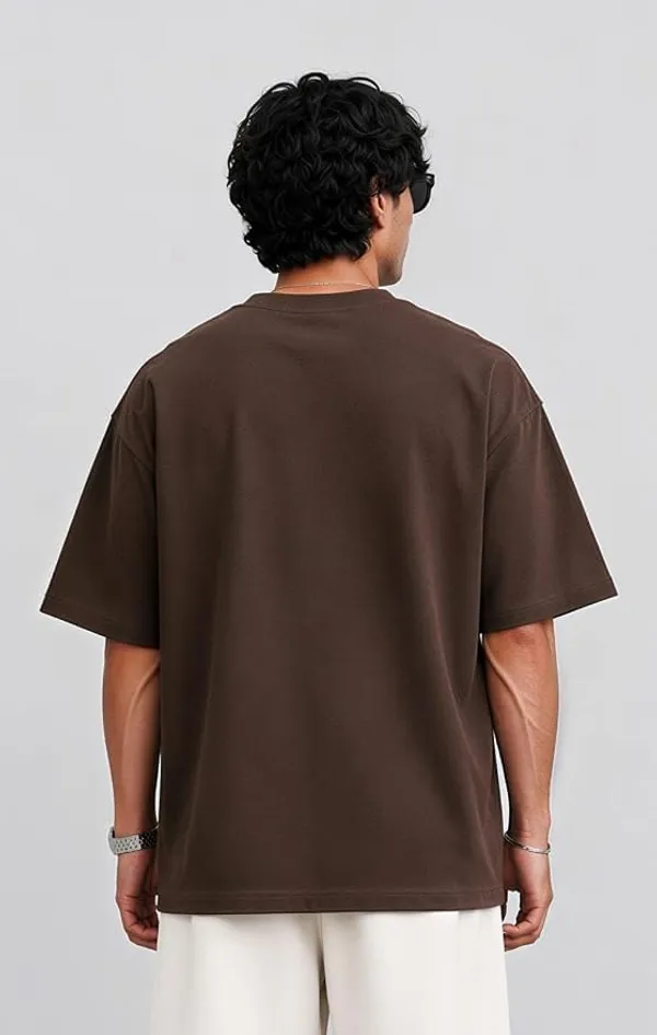Brown_Cotton_Oversized_Bio-Washed_T-Shirt_For_Men