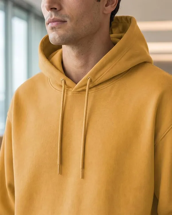Mustard_Yellow_Cotton_Relaxed_Fit_Pullover_Hoodie_For_Men