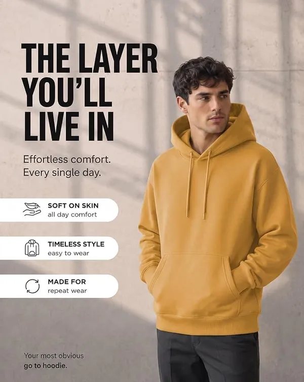 Mustard_Yellow_Cotton_Relaxed_Fit_Pullover_Hoodie_For_Men