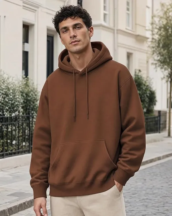 Mocha_Bisque_Cotton_Relaxed_Fit_Pullover_Hoodie_For_Men