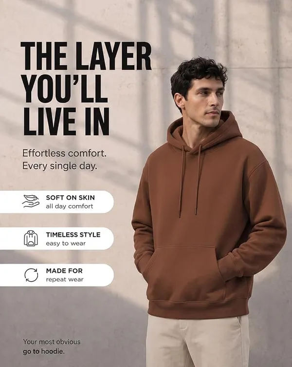 Mocha_Bisque_Cotton_Relaxed_Fit_Pullover_Hoodie_For_Men