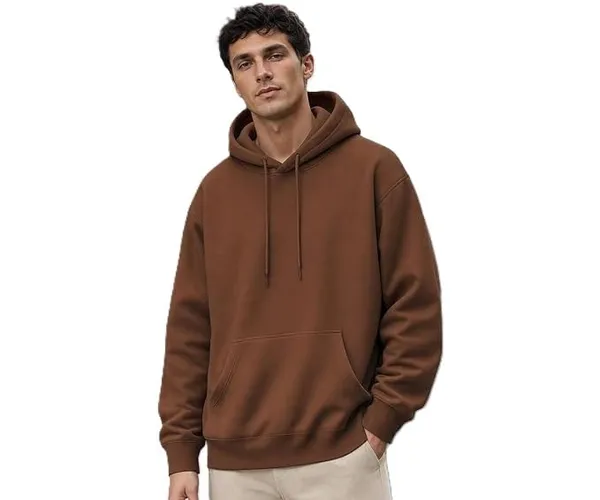 Mocha_Bisque_Cotton_Relaxed_Fit_Pullover_Hoodie_For_Men
