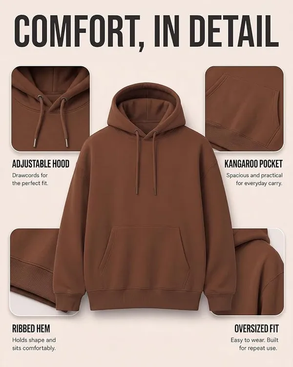 Mocha_Bisque_Cotton_Relaxed_Fit_Pullover_Hoodie_For_Men