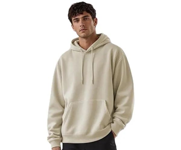 Bone_White_Cotton_Relaxed_Fit_Pullover_Hoodie_For_Men