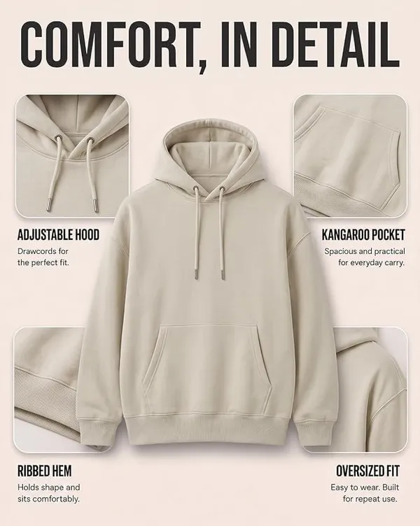 Bone_White_Cotton_Relaxed_Fit_Pullover_Hoodie_For_Men