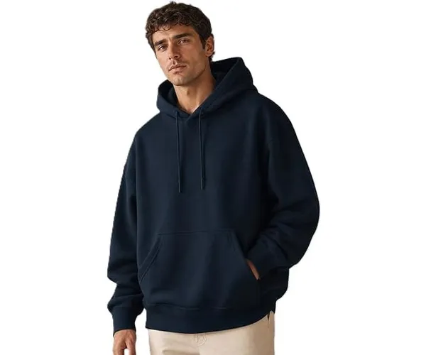 Navy_Blue_Cotton_Relaxed_Fit_Pullover_Hoodie_For_Men