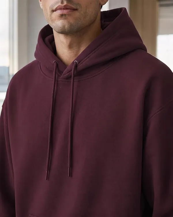 Maroon_Cotton_Relaxed_Fit_Pullover_Hoodie_For_Men