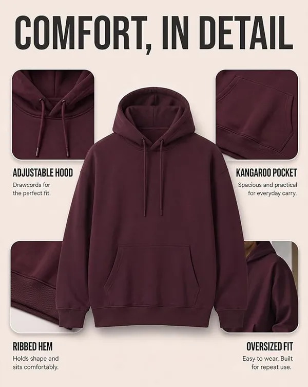Maroon_Cotton_Relaxed_Fit_Pullover_Hoodie_For_Men