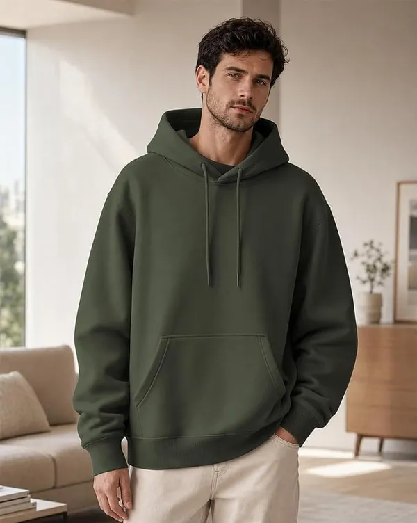 Olive_Green_Cotton_Relaxed_Fit_Pullover_Hoodie_For_Men